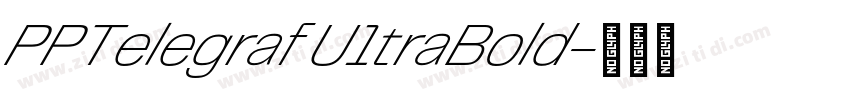 PPTelegraf U1traBold字体转换